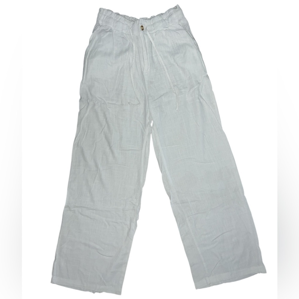 Thread & Supply White Linen Pants Women’s Size M